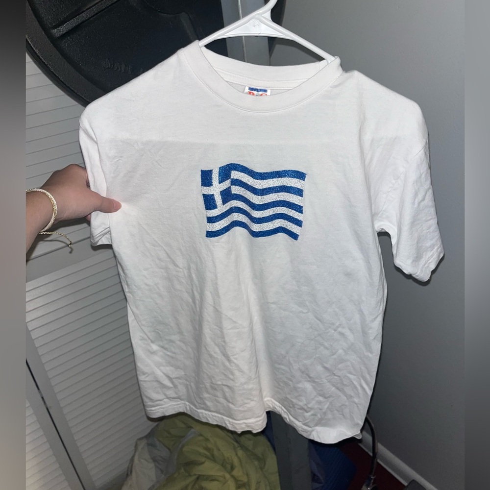 Greece White Tee Shirt
